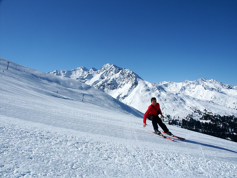 Austria, narty 069.jpg - A tu nasz specjalista w skrętach dostokowych.